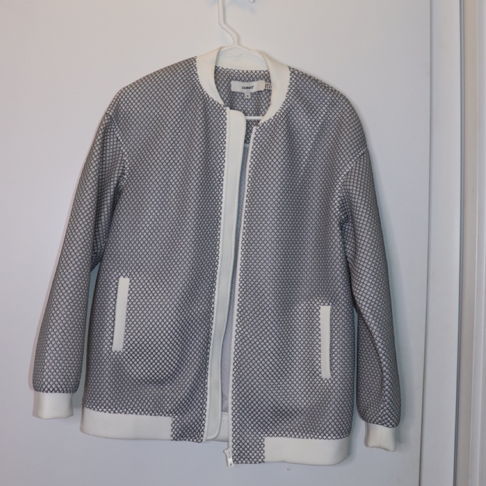 Textured bomber jacket